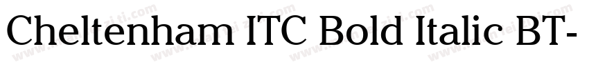 Cheltenham ITC Bold Italic BT字体转换